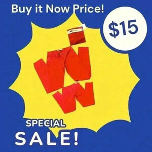 Levi’s Red 524 Red Skinny Jeans Size 9